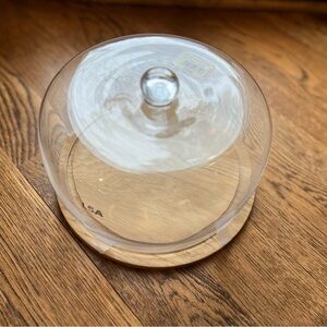 NWT LSA Cheese Dome 23 cm with Oak 24 cm - Handmade